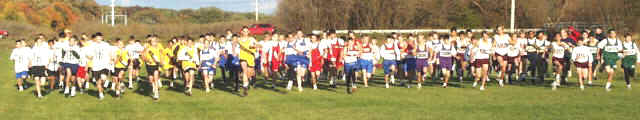 Start of the Boys 7th Grade race.