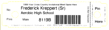 Sample Cross Country Tag